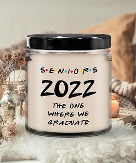 Senior 2022 Class of 2022 Gifts for Friends Graduation Keepsake 9oz Vanilla Scented Soy Wax Blend Candle - Thegiftio