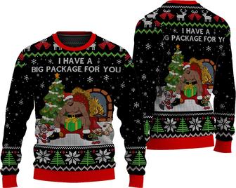 Barry Wood Christmas Ugly Sweater, Christmas 3D Ugly for Men, Barry Wood Christmas 3D Sweater, Christmas Party Ugly Sweater Black - Thegiftio
