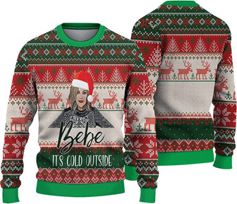 It's Cold Outside Christmas Ugly Sweater, Christmas Ugly Sweater, Merry Christmas 2022 Ugly Sweater Black - Thegiftio UK