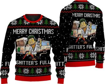 Merry Christmas was Full Ugly Sweater, Christmas Ugly, Christmas Ugly Sweater, Sweatshirt 3D, Ugly Sweater, Sweater Gift Black - Thegiftio UK