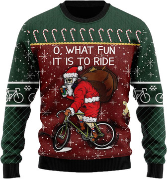 Animal Santas Christmas Sweaters for Women - Mens Sweater Winter Holiday Crew Neck Shirt08 Santa10 - Thegiftio
