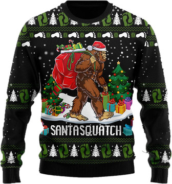Bulldog Christmas Sweaters for Women - Mens Sweater Winter Holiday Crew Neck Shirt03 - Thegiftio UK