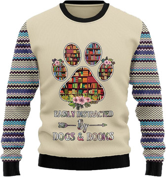 Bulldog Christmas Sweaters for Women - Mens Sweater Winter Holiday Crew Neck Shirt03 Paw04 - Thegiftio UK