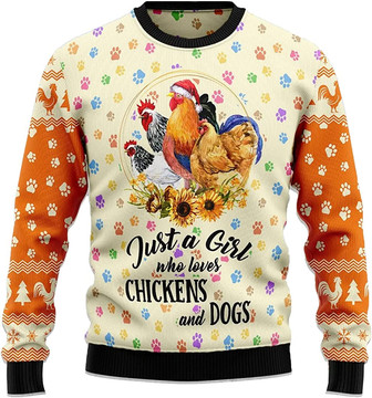 Funny Chicken Xmas Christmas Sweaters for Women - Mens Sweater Winter Holiday Crew Neck Shirt44 Chicken03 - Thegiftio UK