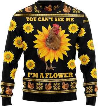 Funny Chicken Xmas Christmas Sweaters for Women - Mens Sweater Winter Holiday Crew Neck Shirt44 Chicken08 - Thegiftio UK