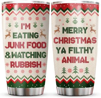 Christmas Gifts for Men Women, Merry Christmas Ya Filthy Animal Tumbler Cup, Christmas Movie Coffee Mug, Xmas Birthday Gifts for Dad, Mother, Daughter, Son - Thegiftio UK