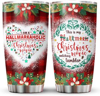 Christmas Gifts for Women - Christmas Movie Watching Tumbler Cup - Xmas Holiday Coffee Mug - Christmas Birthday Gifts for Coworkers Women Friends Bestie - Gift Idea for Movie Lovers - Thegiftio UK