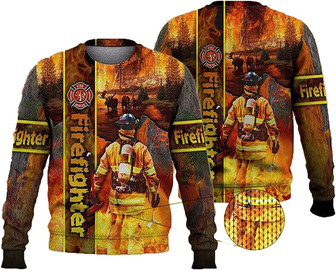 Cool Firefighter Christmas Sweaters for Women - Mens Sweater Winter Holiday Crew Neck Shirt22 Firefighter07 - Thegiftio UK