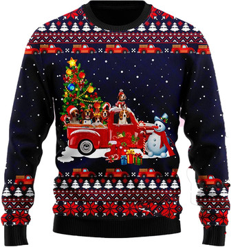 Cute Dog Lovers Christmas Sweaters for Women - Mens Sweater Winter Holiday Crew Neck Shirt14 Funny10 - Thegiftio UK