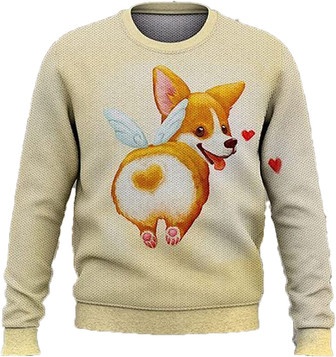 Cute Dog Loyal Pet Christmas Sweaters for Women - Mens Sweater Winter Holiday Crew Neck Shirt20 Corgi05 - Thegiftio UK