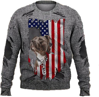 Cute Dog Loyal Pet Christmas Sweaters for Women - Mens Sweater Winter Holiday Crew Neck Shirt20 Dog01 - Thegiftio UK