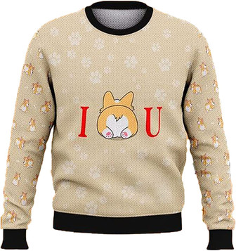 Cute Dog Loyal Pet Christmas Sweaters for Women - Mens Sweater Winter Holiday Crew Neck Shirt20 Paw09 - Thegiftio UK