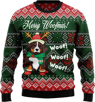 Cute Pet Christmas Sweaters for Women - Mens Sweater Winter Holiday Crew Neck Shirt 04 - Thegiftio UK