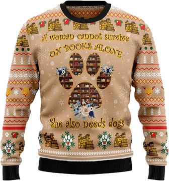 Cute Pet Christmas Sweaters for Women - Mens Sweater Winter Holiday Crew Neck Shirt04 Dog04 - Thegiftio UK