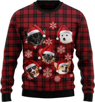 Cute Pet Christmas Sweaters for Women - Mens Sweater Winter Holiday Crew Neck Shirt04 Dog05 - Thegiftio UK