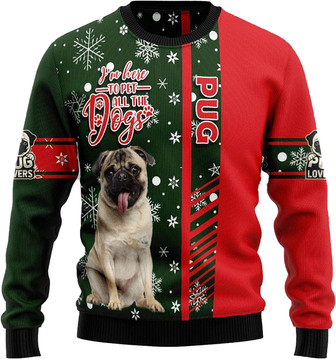 Cute Pet Christmas Sweaters for Women - Mens Sweater Winter Holiday Crew Neck Shirt04 - Thegiftio UK