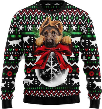 Cute Pet Christmas Sweaters for Women - Mens Sweater Winter Holiday Crew Neck Shirt04 Shepherd06 - Thegiftio UK
