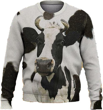 Dairy Cow Farm Christmas Sweaters for Women - Mens Sweater Winter Holiday Crew Neck Shirt29 Horse06 - Thegiftio UK