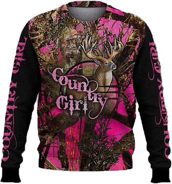 Deer Hunting Christmas Sweaters for Women - Mens Sweater Winter Holiday Crew Neck Shirt26 Deer02 - Thegiftio UK