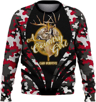 Deer Hunting Christmas Sweaters for Women - Mens Sweater Winter Holiday Crew Neck Shirt26 - Thegiftio UK