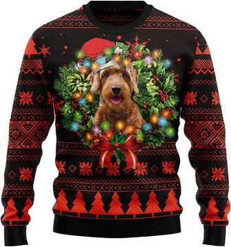 Funny Dog Christmas Sweaters for Women - Mens Sweater Winter Holiday Crew Neck Shirt41 Goldendoodle04 - Thegiftio UK