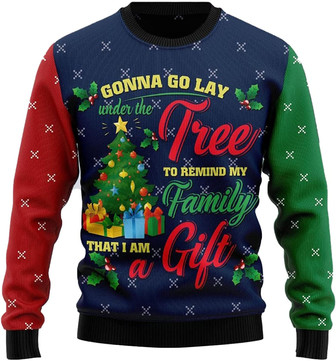 Dogs Family Christmas Sweaters for Women - Mens Sweater Winter Holiday Crew Neck Shirt16 Tree09 - Thegiftio UK