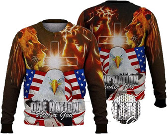 Eagle American Christmas Sweaters for Women - Mens Sweater Winter Holiday Crew Neck Shirt25 Eagle08 - Thegiftio UK