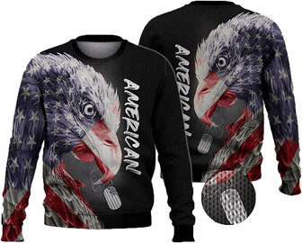 Eagle American Christmas Sweaters for Women - Mens Sweater Winter Holiday Crew Neck Shirt25 Eagle11 - Thegiftio UK