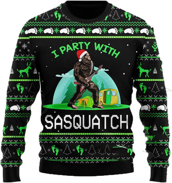 Go Camping Christmas Sweaters for Women - Mens Sweater Winter Holiday Crew Neck Shirt15 - Thegiftio UK