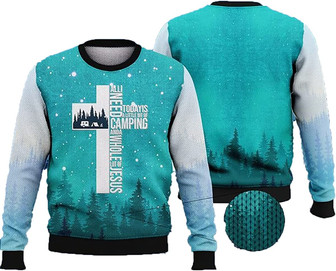 Go Camping Lover Christmas Sweaters for Women - Mens Sweater Winter Holiday Crew Neck Shirt23 Camping07 - Thegiftio UK