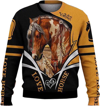 Horse Racing Lovers Christmas Sweaters for Women - Mens Sweater Winter Holiday Crew Neck Shirt28 Horse01 - Thegiftio UK
