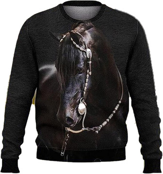 Horse Racing Lovers Christmas Sweaters for Women - Mens Sweater Winter Holiday Crew Neck Shirt28 Horse04 - Thegiftio UK