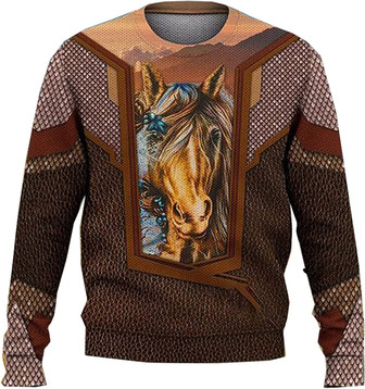 Horse Racing Lovers Christmas Sweaters for Women - Mens Sweater Winter Holiday Crew Neck Shirt28 Horse09 - Thegiftio UK