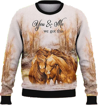Horse Racing Lovers Christmas Sweaters for Women - Mens Sweater Winter Holiday Crew Neck Shirt28 Horse13 - Thegiftio UK