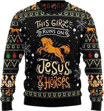 Jeus Christmas Christmas Sweaters for Women - Mens Sweater Winter Holiday Crew Neck Shirt09 Jeus04 - Thegiftio UK
