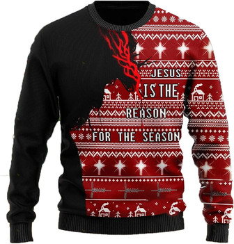 Jeus Christmas Christmas Sweaters for Women - Mens Sweater Winter Holiday Crew Neck Shirt09 Jeus06 - Thegiftio UK