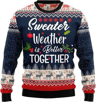 Jeus Christmas Christmas Sweaters for Women - Mens Sweater Winter Holiday Crew Neck Shirt09 Jeus09 - Thegiftio UK