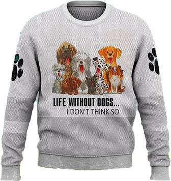 Loyal Pet Dog Christmas Sweaters for Women - Mens Sweater Winter Holiday Crew Neck Shirt21 - Thegiftio UK