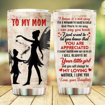 Mothers Day Gifts, To My Mom Tumbler, Mother Mama Mom Gift on Christmas Birthday, Birthday Gifts for Mom from Daughter 20oz Stainless Steel Tumbler Cup with Lid Cold & Hot Water Coffee - Thegiftio UK