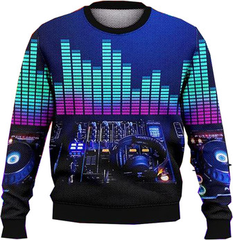 Music Instrument Lovers Christmas Sweaters for Women - Mens Sweater Winter Holiday Crew Neck Shirt27 Music02 - Thegiftio UK