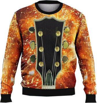 Music Instrument Lovers Christmas Sweaters for Women - Mens Sweater Winter Holiday Crew Neck Shirt27 Music08 - Thegiftio UK