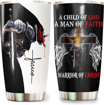 One Nation Under God American Eagle - Patriotic Jesus Flag 1776 Tumbler 20oz Stainless Steel with Lid Cold & Hot Coffee Mug Color 7 - Thegiftio UK