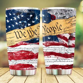 We The People American Jesus Eagle - Tumbler Patriotic Christian Gifts For Men Women, Christmas Gifts, Birthday gifts for Men Dad Father Grandpa, 20oz Tumbler Stainless Steel with Lid Water Coffee - Thegiftio UK
