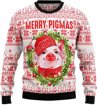 Ugly Christmas Sweaters for Women - Cute Guinea Pig Mens Sweater Xmas Holiday Crew Neck Shirt49 Pig06 - Thegiftio UK