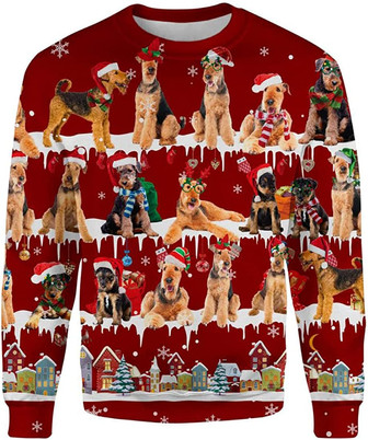 Ugly Christmas Sweaters for Women - Dog Family Snow Christmas Mens Sweater Xmas Holiday Crew Neck Shirt68 - Thegiftio UK