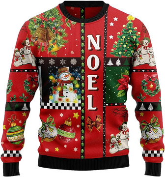 Ugly Christmas Sweaters for Women - Lovely Snowman Xmas Mens Sweater Xmas Holiday Crew Neck Shirt51 Snowman03 - Thegiftio UK