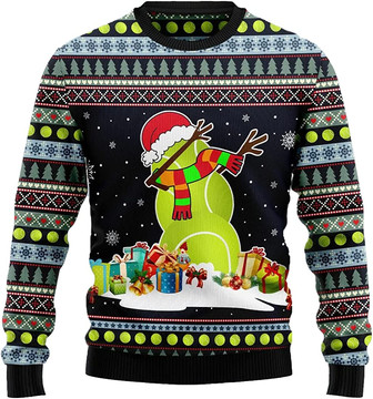 Ugly Christmas Sweaters for Women - Lovely Snowman Xmas Mens Sweater Xmas Holiday Crew Neck Shirt51 Snowman05 - Thegiftio UK