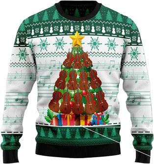 Ugly Christmas Sweaters for Women - Pine Tree Dog and Gift Christmas Mens Sweater Xmas Holiday Crew Neck Shirt58 Pine Tree06 - Thegiftio UK