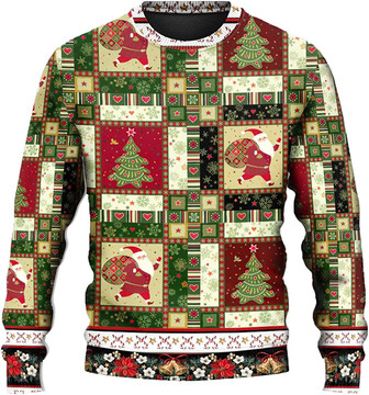 Ugly Christmas Sweaters for Women - Pine Tree Merry Christmas Mens Sweater Xmas Holiday Crew Neck Shirt73 - Thegiftio UK