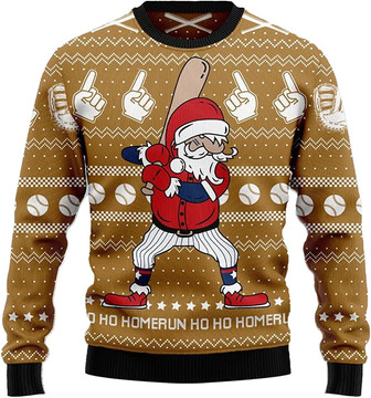 Ugly Christmas Sweaters for Women - Play Baseball Sport Xmas Mens Sweater Xmas Holiday Crew Neck Shirt70 Baseball01 - Thegiftio UK
